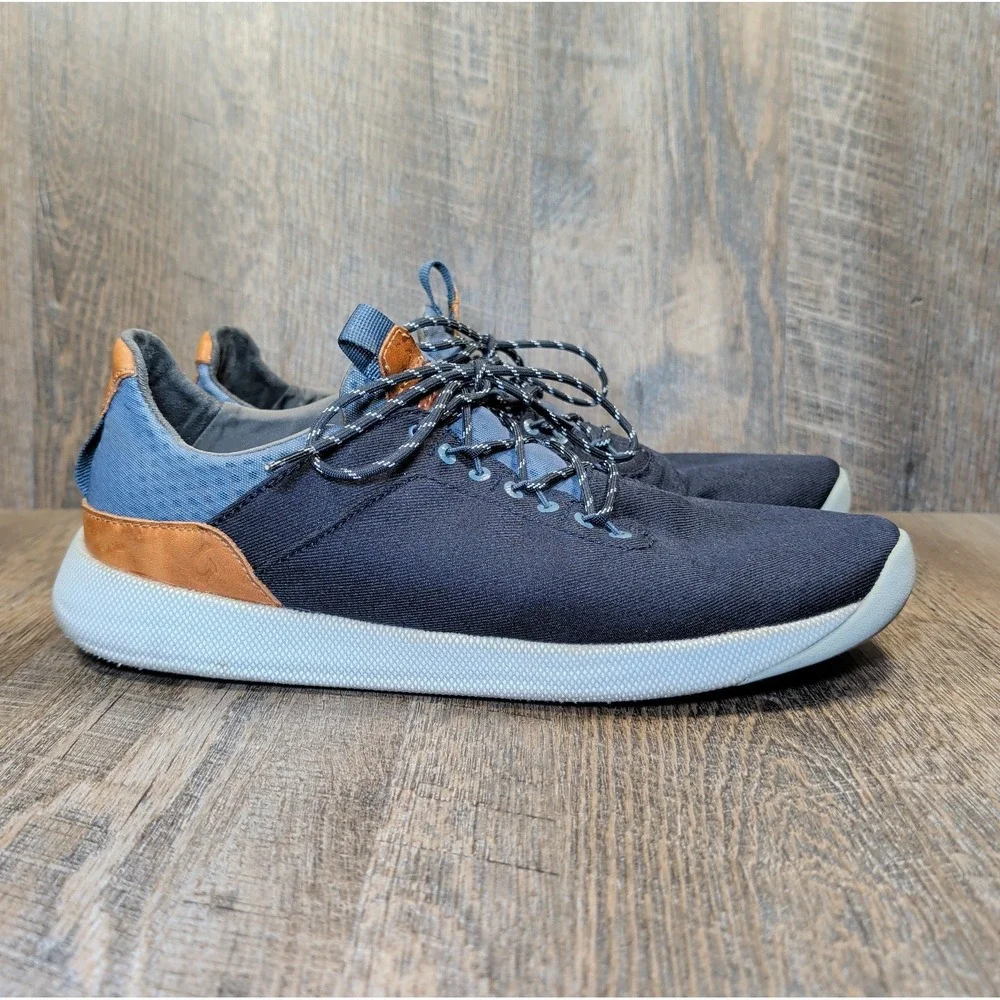 OluKai Nanea Li Navy Blue Mens Size 11.5 US Slip On Shoes Sneakers Loafers